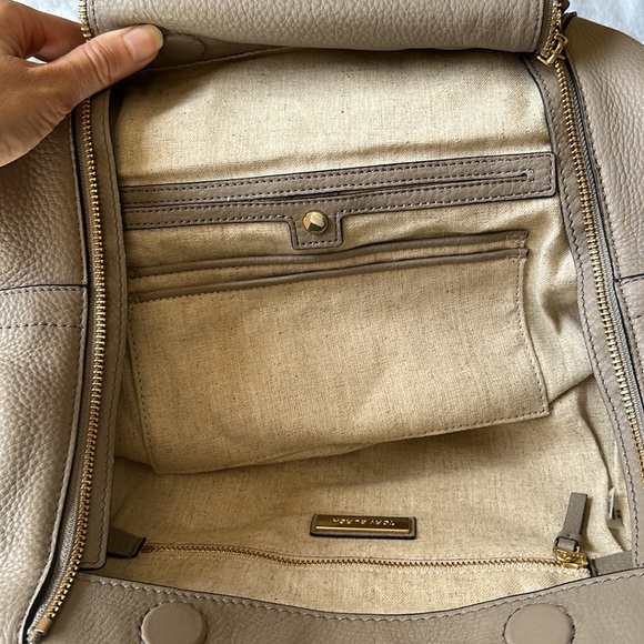 Tory Burch Half-Moon Satchel - French Grey + dust bag - Picture 13 of 16